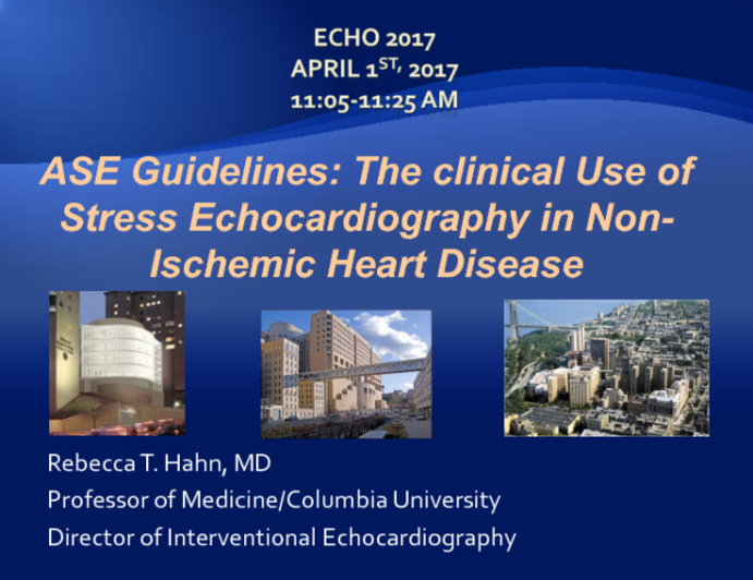 ASE Guidelines The Clinical Use of Stress Echocardiography in Non